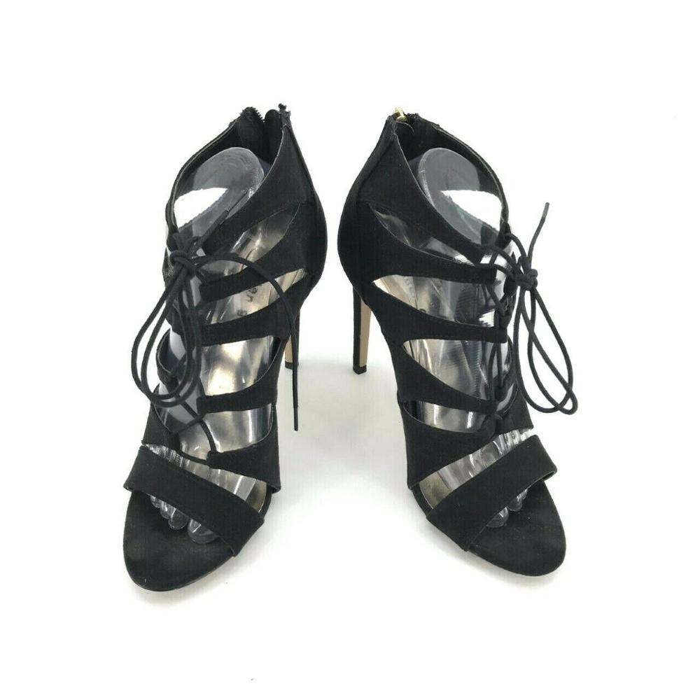 Madden Girl Raceyyy Open Toe Lace Up Heels Size 9M - Picture 2 of 8